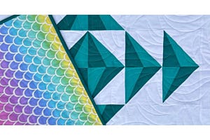 How to Make a Mermaid Tail Baby Quilt using GO! Dies