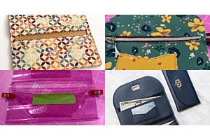 Try Different Materials for Your GO! Lucky Penny Wallets by Sallie Tomato