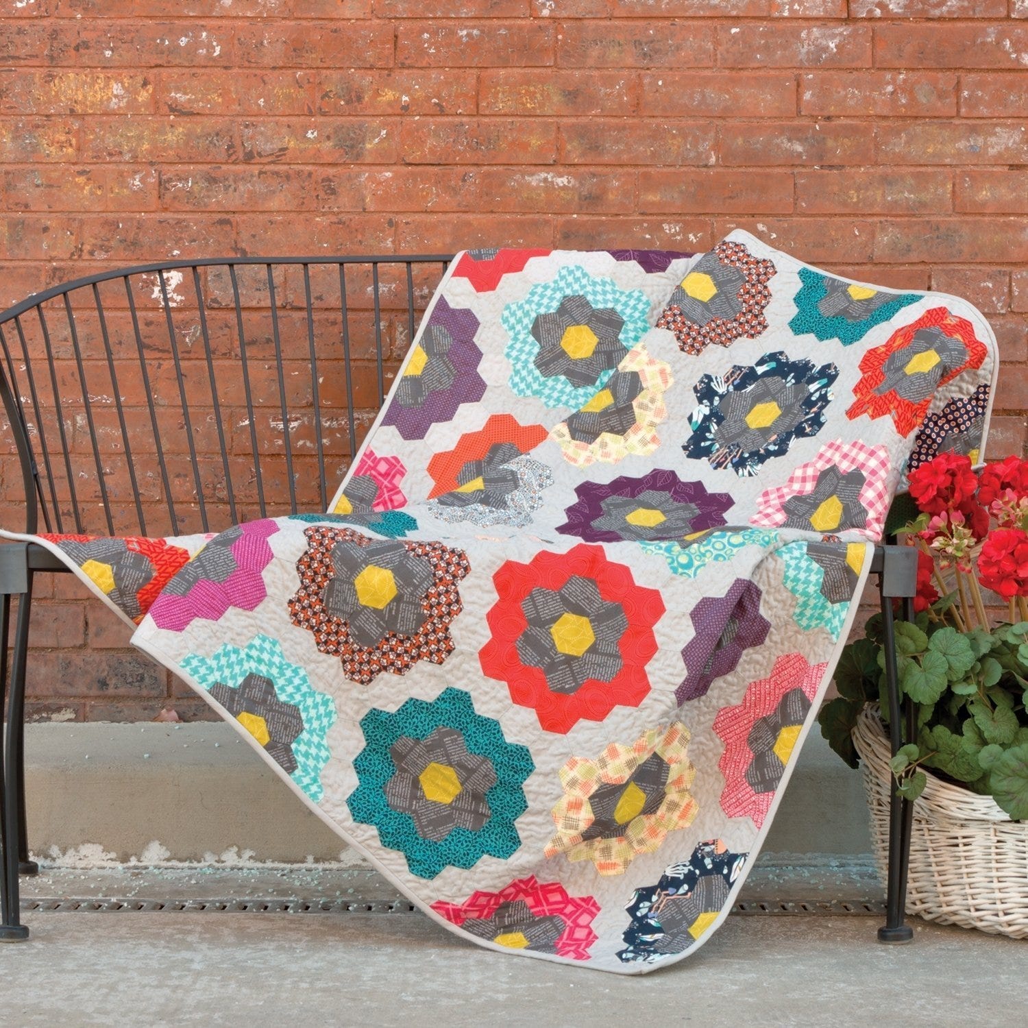 AccuQuilt GO! Urban Flower Garden Quilt Pattern