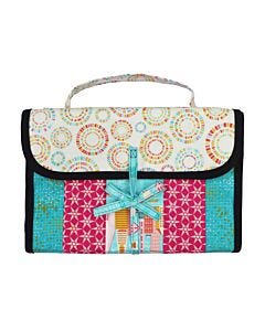 Hanging Travel Organizer Bag Quilt-As-You-Go Kit with Zippity-Do-Done Zipper