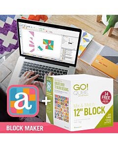AccuQuiltable Block Maker + GO! Qube Mix & Match 12" Block