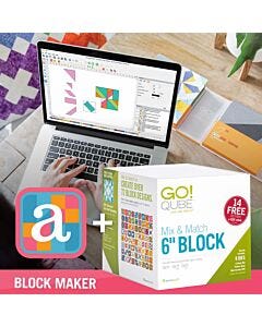 AccuQuiltable Block Maker + GO! Qube Mix & Match 6" Block