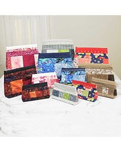 Cosmetics Bags Quilt-As-You-Go Kit with Zippity-Do-Done Zipper (Set of 2)