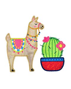 GO! Cactus and Llama Embroidery by Specialty Designs