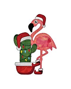 GO! Christmas Flamingo & Cactus Embroidery by Specialty Designs