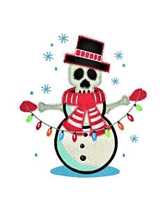 GO! Skeleton Snowman by Chris Marchini Embroidery by Specialty Designs