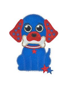 GO! Patriotic Pup Embroidery by V-Stitch Designs