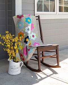 GO! Hexagon Gardens Throw Quilt Pattern