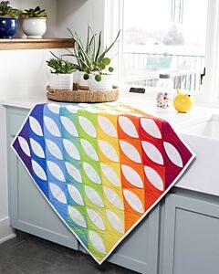 GO! Raindrops & Rainbows Throw Quilt Pattern
