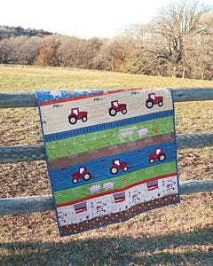 GO! Farm Stripe Throw Quilt Pattern