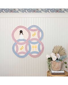 GO! Blushing Bride Wall Hanging Pattern