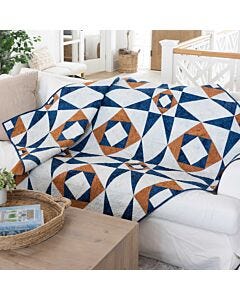 GO! Wavy Stars Throw Quilt Pattern