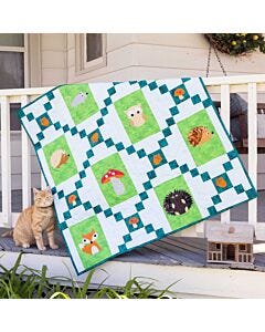 GO! Woodland Friends Throw Quilt Pattern