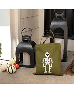 GO! Skeleton Trick-or-Treat Tote Pattern by Chris Marchini of Rose City Originals