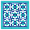 GO!® Cool Blue Star Quilt Pattern- Free (PQ10213i)