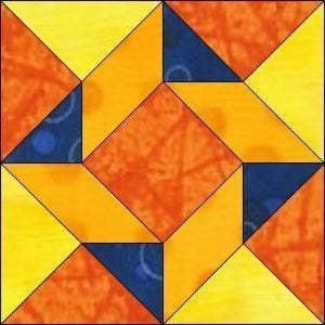 GO! Flying Triangles 9" Block Pattern (PQ10543)