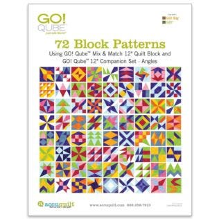 GO! Qube 12" Companion Set Angles-72 Block Patterns Booklet