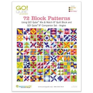 GO! Qube 8" Companion Set Angles-72 Block Patterns Booklet