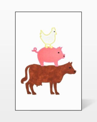 GO! Farm Animals Medley Embroidery by V-Stitch Designs