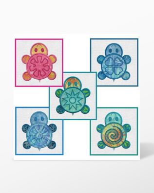GO! Turtle Treks Embroidery Designs by Marjorie Busby