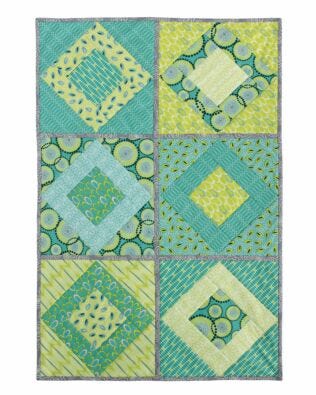 Paris On Point Quilt Blocks - 6 Blocks/Pack