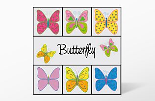 GO! Butterfly Embroidery by V-Stitch Designs (VQ-BUES1)