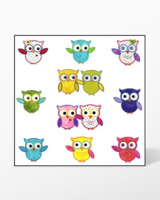 GO! Owls 2 Embroidery by V-Stitch Designs (VQ-OWLS2)