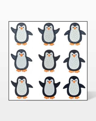 GO! Penguin Set Embroidery by V-Stitch Designs