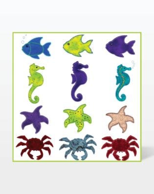 GO! Sea Life Medley Embroidery by V-Stitch Designs