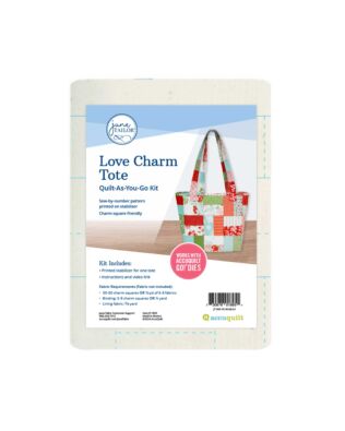 Love Charm Tote Quilt-As-You-Go Kit