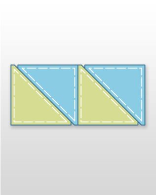 Studio Half Square-6" Finished Triangle (Quilt Block C) Multiples