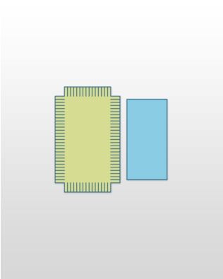 Studio Rag Quilt-Rectangle-5 1/4" x 8 1/2" (2-Die Set) (Jumbo) (50177)