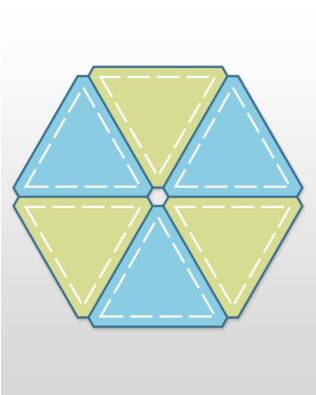 Studio Equilateral Triangle-3 3/8" Sides (2 1/2" Finished)