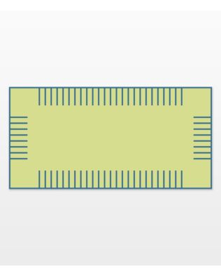 Studio Rag Quilt-Rectangle-4 1/4" x 8 1/2" (Long Cut) (50293)