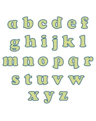 Studio Carefree 1 1/2" Lowercase Alphabet