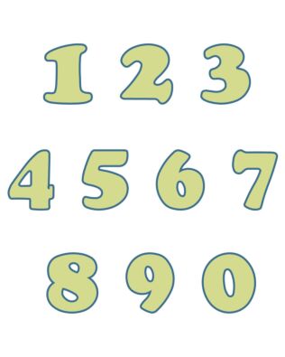 Studio Carefree 3" Numbers Die