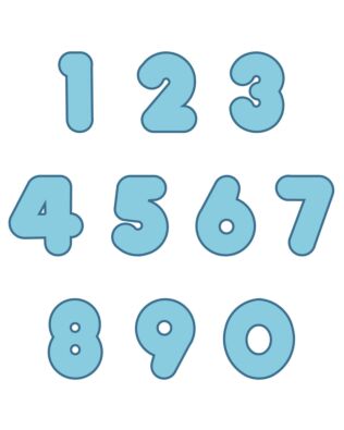 Studio Marshmallow 3" Numbers 