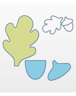 Studio Leaf-Oak & Acorn (Large)