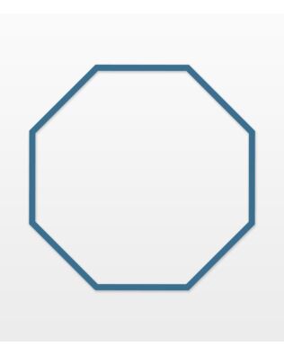 Studio Octagon-1 1/2" Sides (1 1/4" Finished) (Clear Cuts)