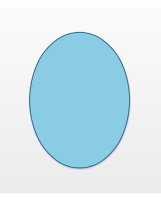 Studio Oval-7 1/2" x 10"
