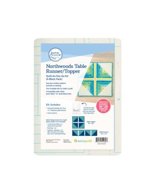 Northwoods Table Runner/Topper Quilt-As-You-Go Kit (4/pk)