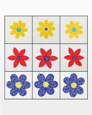 GO! Crazy Petals Embroidery Designs