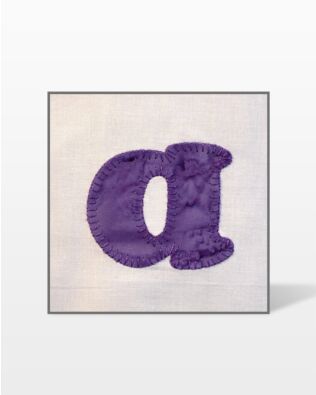 GO! Carefree Alphabet Lowercase Set Embroidery Designs