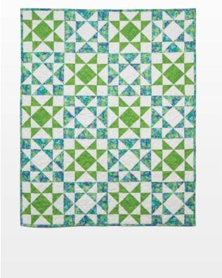 GO! Qube 10" Diamond Star Throw Quilt Pattern