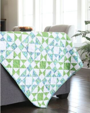 GO! Qube 10" Diamond Star Throw Quilt Pattern
