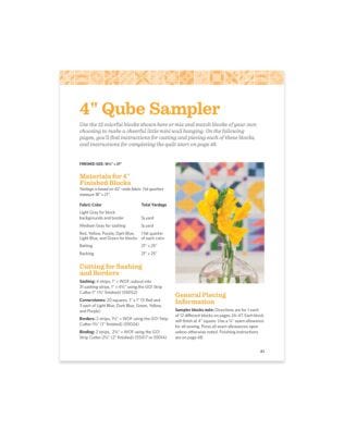 GO! Qube Mix & Match Block System Pattern Book – 2nd Edition