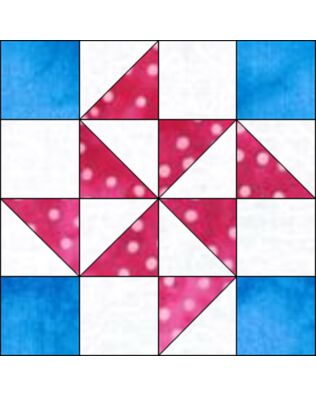 GO! Flying X 6" Block Pattern (PQ10616)