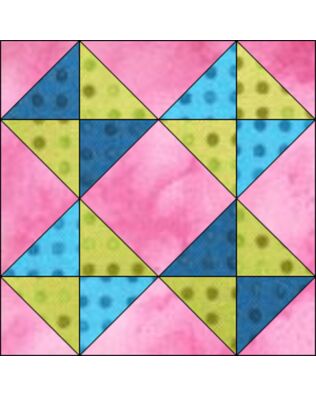 GO! Broken Dishes 12" Block Pattern (PQ10444)