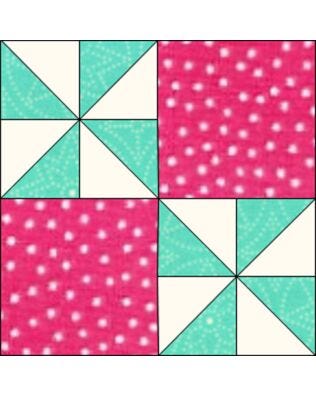 GO! Flashing Windmills 9" Block Pattern (PQ10539)