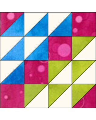 GO! Flying Birds 8" Block Pattern (PQ10363)